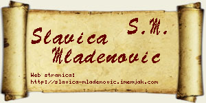 Slavica Mladenović vizit kartica